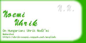 noemi uhrik business card